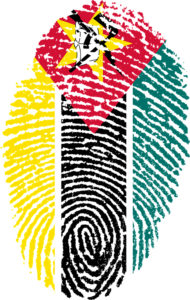 Mozambique thumbprint flag