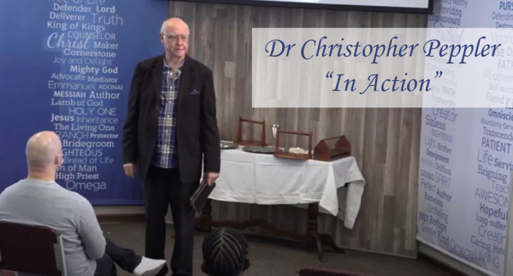 Dr Christopher Peppler preaching